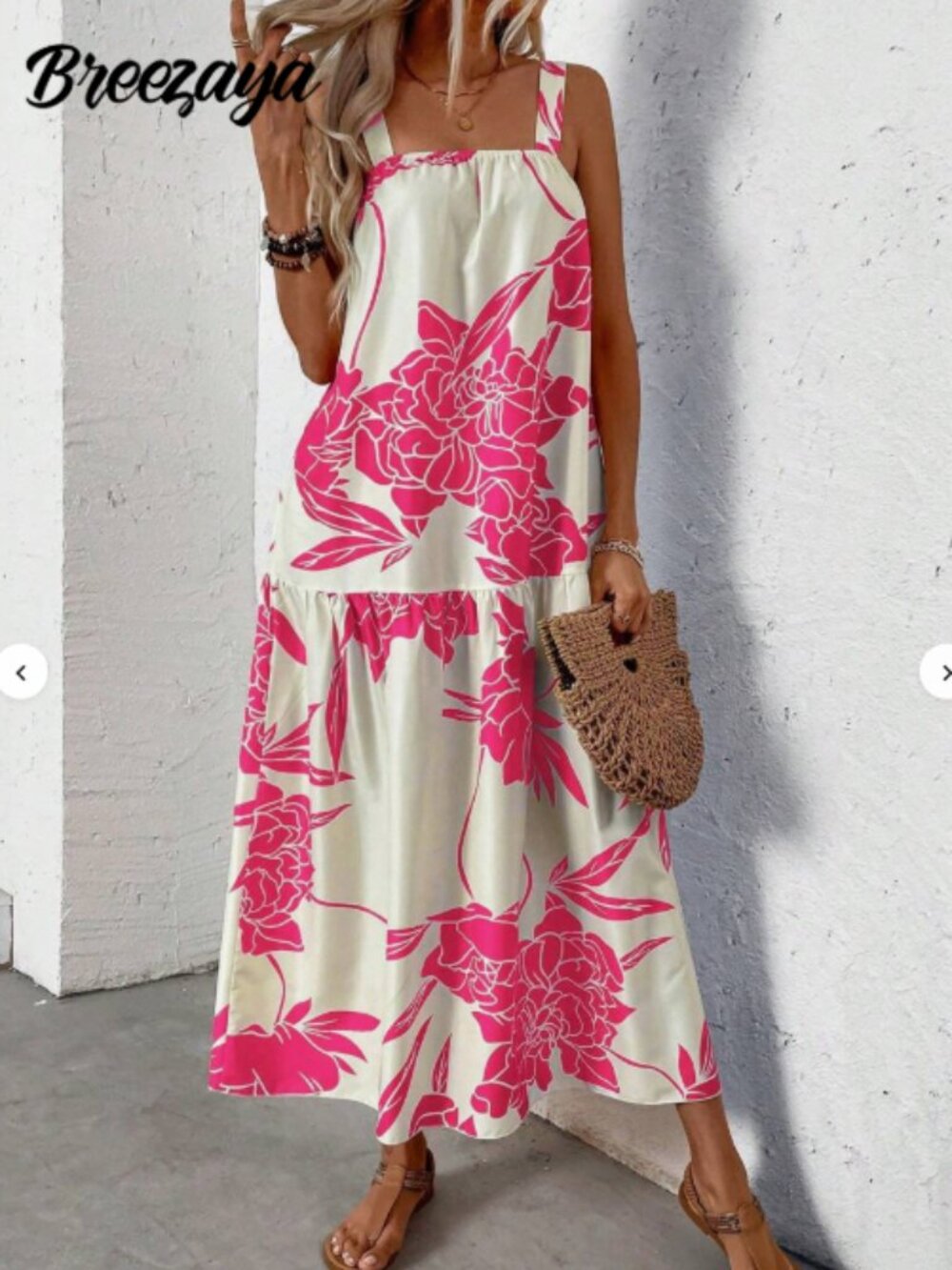 NWOT Farm Rio Inspired Floral Maxi Dress Resort Wear